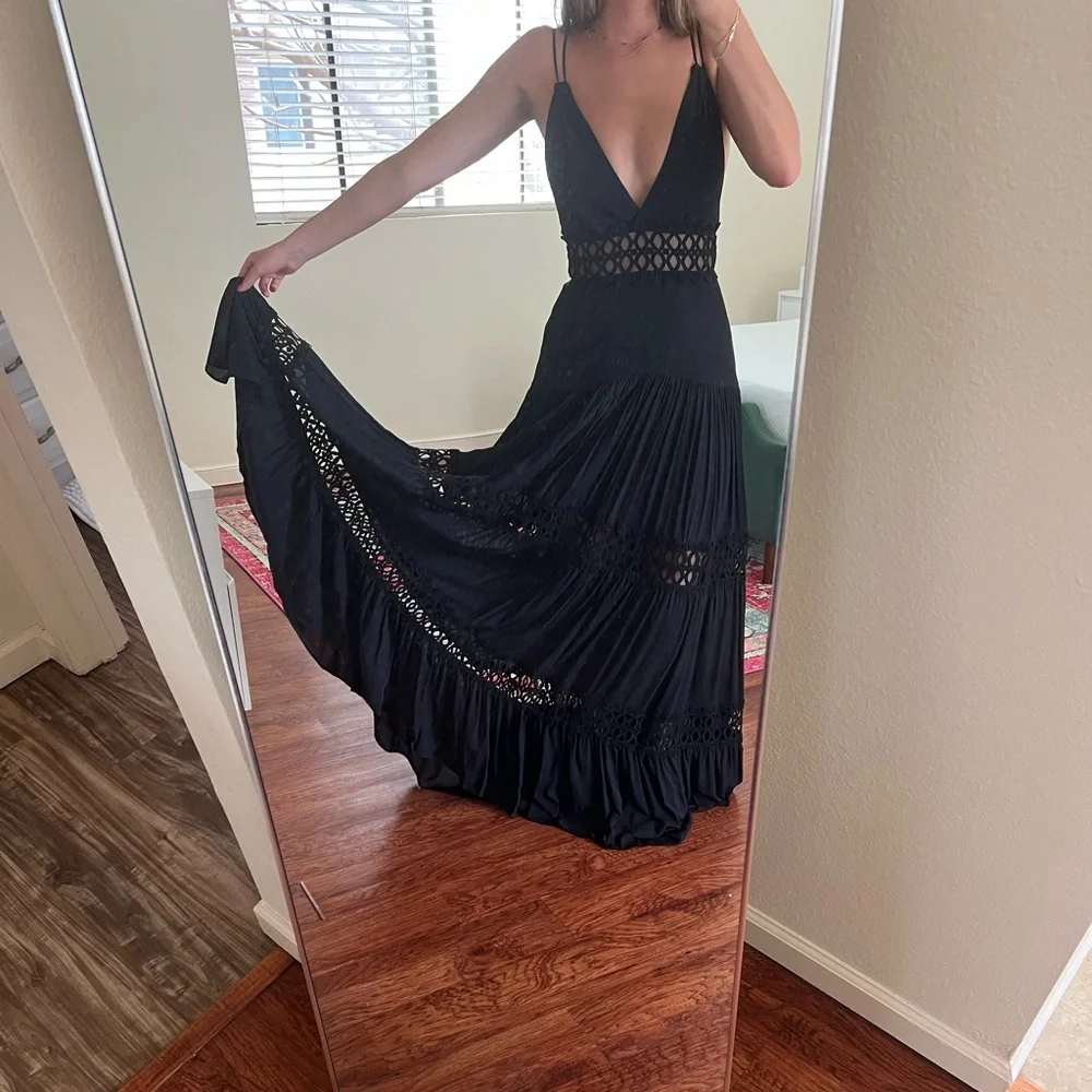 Silvia Tcherassi Annabella Dress in Black XS. NWT - Picture 2 of 13